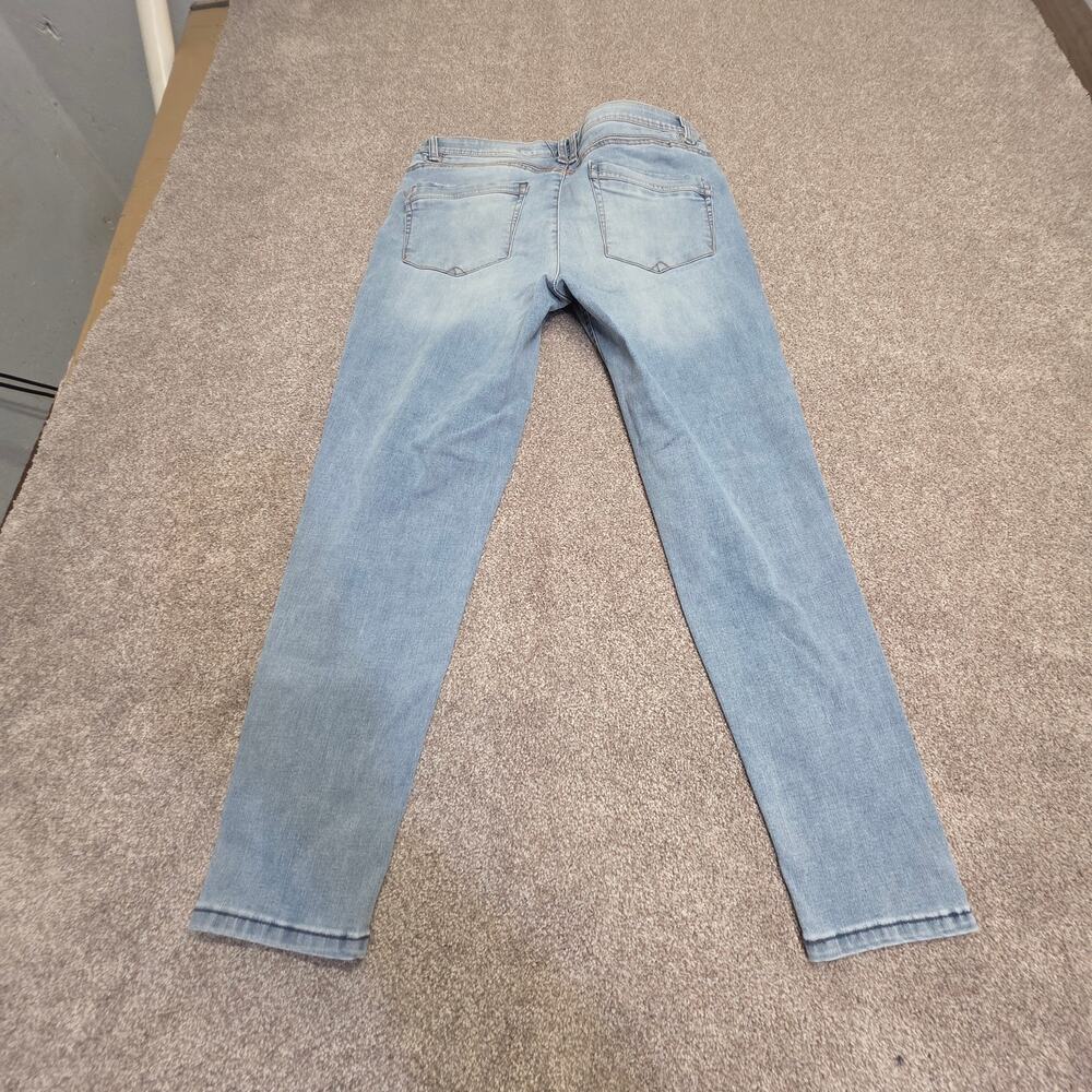 Democracy "Ab" Technology Skinny Jeans size 14 light wash Stretch Tummy Control
